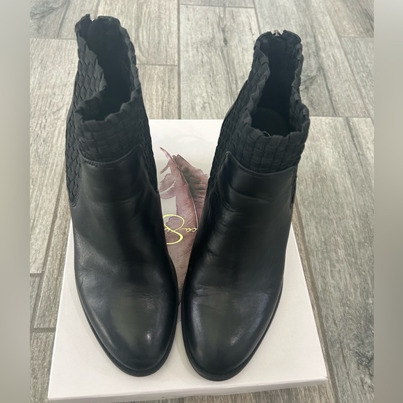 🖤 Jessica Simpson Yeni Ankle Bootie. Black Leather Size 10 😍 - Picture 6 of 13